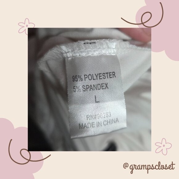 White Turtle-neck Tank Size L - Picture 4 of 4